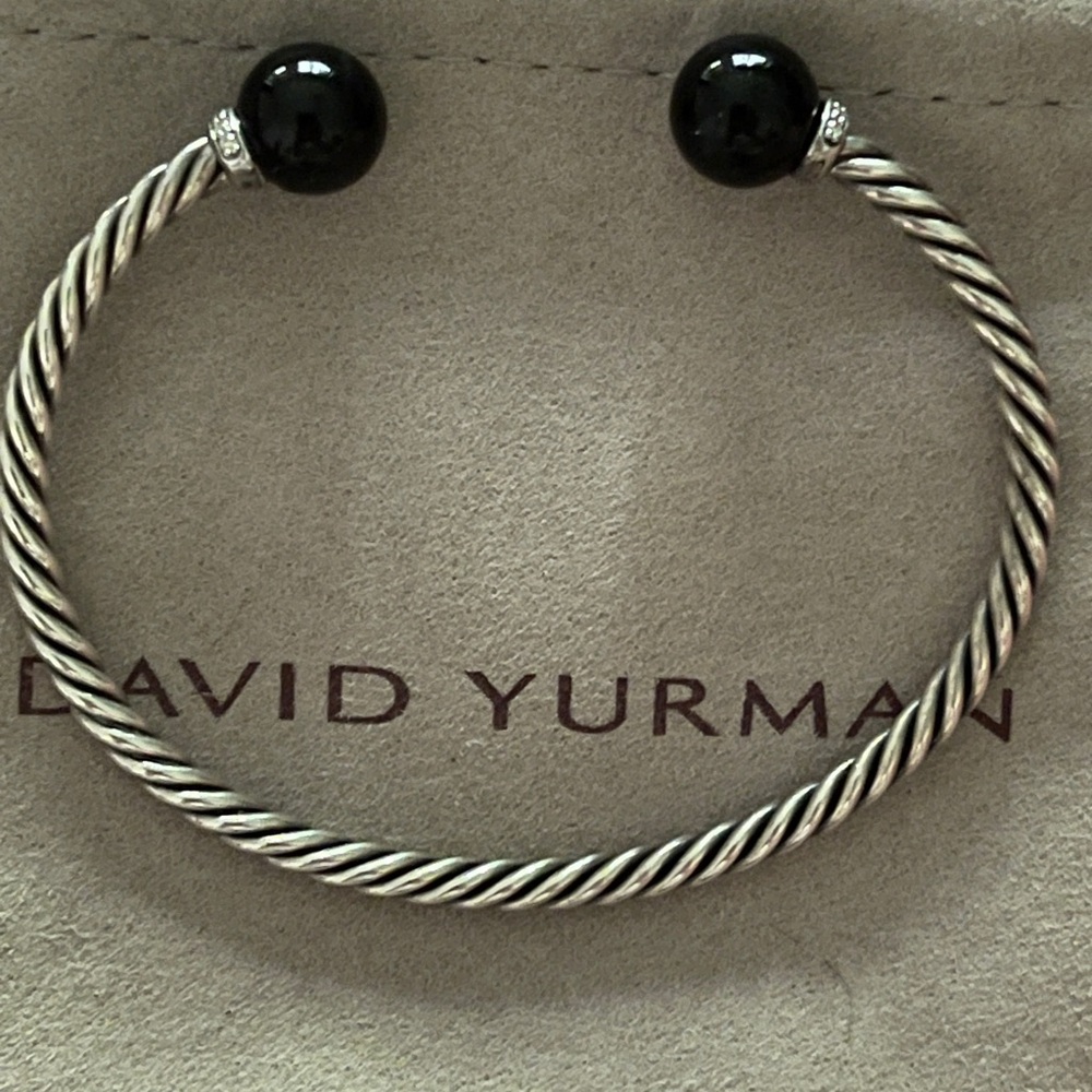 David Yurman Solari bracelet with black onyx and diamonds